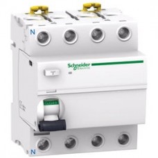 Intrerupator automat modular diferential Schneider Electric iID A9R14491 4P 100A