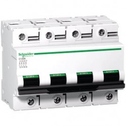 Intrerupator automat modular Schneider Electric C120N A9N18372, 4P, 80A, curba C
