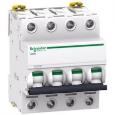 Intrerupator automat modular Schneider Electric iC60N A9F75463, 4P, 63A, curba D