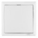 Intrerupator cap cruce Elegant IMBC ST E 45648, incastrat, rama inclusa, alb