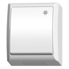 Intrerupator cap cruce Ospel Fala LNH-4H, aparent, rama inclusa, IP44, alb