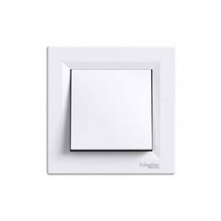 Intrerupator cap cruce Schneider Electric Asfora EPH0500121, incastrat, rama inclusa, alb