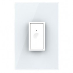 Intrerupator cap scara cu indicator luminos Livolo VL-FC1S-1WP-11, touch, incastrat, modular - 1, alb