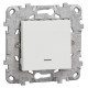 Intrerupator cap scara cu indicator luminos Schneider Electric Noua Unica NU520318NZ, incastrat, 10A, alb