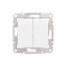 Intrerupator cap scara dublu Schneider Electric Sedna SDN0600121, incastrat, alb