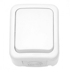 Intrerupator cap scara Metalka Majur Mini OG 18.01.005, aparent, rama inclusa, IP44, alb