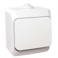 Intrerupator cap scara simplu Schneider Electric Cedar WDE000560, aparent, alb