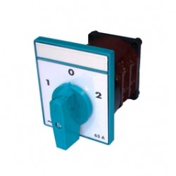 Intrerupator circular cu came Metop 63-020, 3 poli, pozitie 1-0-2, 63A