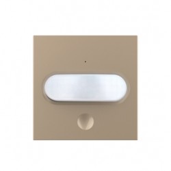 Intrerupator cu senzor de miscare PIR cu indicator luminos Livolo VL-FCU-2AP, touch, incastrat, auriu