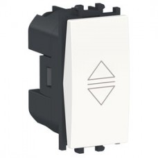 Intrerupator jaluzele Schneider Electric Easy Styl LMR0711001, incastrat, modular - 1, alb