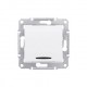 Intrerupator simplu cu indicator luminos Schneider Electric Sedna SDN0400321, incastrat, alb