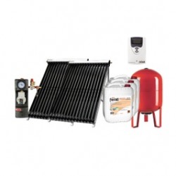Kit panou solar presurizat apa calda Ecotube 2 x 20, grup pompare Pumpfix DN20, fara boiler
