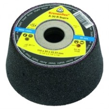 Klingspor  A 30 R SUPRA - Piatra oala abraziva,   110x22.2  mm, granulatie -, metal