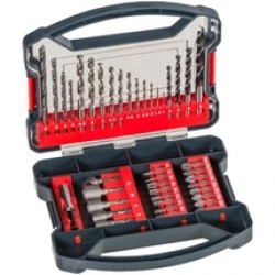 Kwb  49109104 - Set accesorii insurubare si burghie mixte, 41 bucati