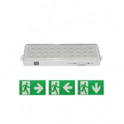 
                                        Lampa exit, pentru evacuare de urgenta, 30 LED, 180lm, autonomie 7 -10 ore, IP20                                    
