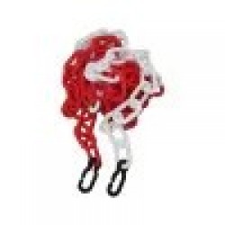 Lant Plastic Delimitare, Alb Roșu, 8mm, lungime 3m