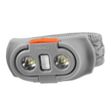 
                                        Lanterna LED frontala Nebo Einstein 500 NEB-HLP-0006-G, alimentare baterii, 500lm, 3 trepte de luminozitate, functie turbo, lumina alba si rosie, IPX4, gri                                    