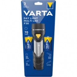 
                                        Lanterna LED Varta Day Light M F30 + 2 baterii Longlife Power D, 70 lm                                    
