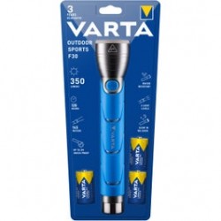 
                                        Lanterna LED Varta Outdoor Sports F30 18629 + 3 baterii Longlife Power C / LR14, 5W, 310 lm, 2 moduri de iluminare                                    
