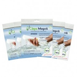 
                                        Laveta uz general Carpa Magica, microfibra, eco, alba, 40 x 40 cm, 5 buc / set                                    