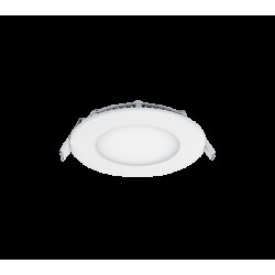 LED PANEL ROTUND 6W ALB RECE D105MM