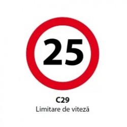 Limitare de viteză 25km, Indicator rutier standard