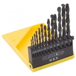 LumyTools  LT22180 - Set burghie metal, HSS, 2-8  mm, tija cilindrica, 13  bucati
