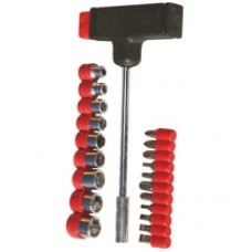 LumyTools  LT65100 - Set capete de insurubare si chei tubulare, mixt, 20 bucati