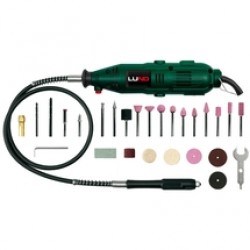 Lund  79314 - Polizor drept, 135 W, bucsa 3.2 mm, valiza plastic, accesorii