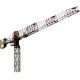 Macara turn Sky 600, sarcina maxima 5.200 kg, sarcina maxima la varf 1.300 kg, lungime brat 60 m, inaltime 63 m