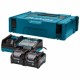 Makita  191V15-1 - Set 2 acumulatori si incarcator, Li-Ion, 40 V, 2 Ah, valiza speciala