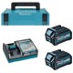 Makita  191V27-4 - Set 2 acumulatori si incarcator, Li-Ion, 40 V, 2.5 Ah, valiza speciala