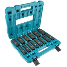 Makita  B-52308 - Set chei tubulare impact, 10-32  mm, 1/2 inch, 14 bucati