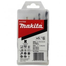 Makita  B-57532 - Set burghie mixte , 3-6  mm, tija SDS-Plus, 5 bucati