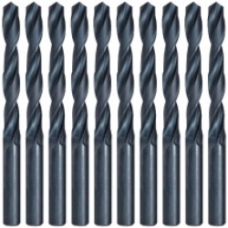 Makita  D-38576 - Set burghie metal, HSS-R, 3  mm, tija cilindrica, 10  bucati