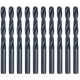 Makita  D-38744 - Set burghie metal, HSS-R, 10  mm, tija cilindrica, 10  bucati