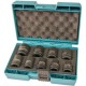 Makita  D-41517 - Set chei tubulare impact, 8-24  mm, 1/2 inch, 9 bucati