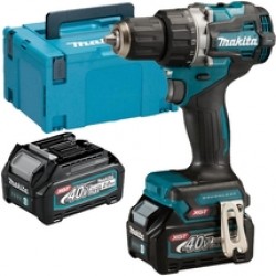 Makita  DF002GA201 - Masina de gaurit si insurubat cu 2 acumulatori, Li-Ion, 40 V, 2 Ah, 64 Nm, valiza speciala