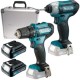 Makita  DF333DZ + TD110DZ - Masina de gaurit si insurubat, 30 Nm + Masina de insurubat cu impact, 110 Nm, M5-M12, 2 acumulatori, Li-Ion, 12 V, 1.5 Ah, valiza speciala