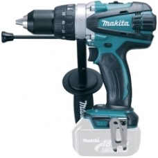 Makita  DHP458Z - Masina de gaurit si insurubat cu percutie fara acumulatori si incarcator, Li-Ion, 18 V, - Ah, 91 Nm, led iluminare