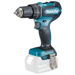 Makita  DHP485Z - Masina de gaurit si insurubat cu percutie fara acumulatori si incarcator, Li-Ion, 18 V, - Ah, 50 Nm, motor fara perii, led iluminare