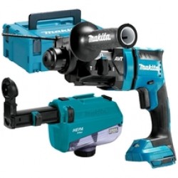 Makita  DHR182ZWJ - Rotopercutor SDS-Plus fara acumulatori si incarcator, Li-Ion, 18 V, - Ah, 1.7 J, valiza speciala, accesorii