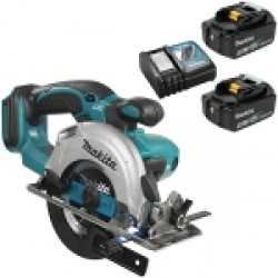 Makita  DSS501Z - Fierastrau circular, 136x20 mm + Set 2 acumulatori si incarcator, Li-Ion, 18 V, 5 Ah