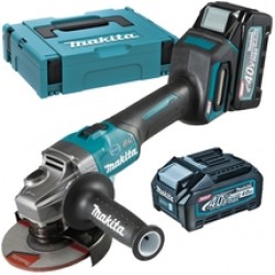 Makita  GA023GM201 XGT - Polizor unghiular cu 2 acumulatori, Li-Ion, 40 V, 4 Ah, 125 mm, valiza speciala