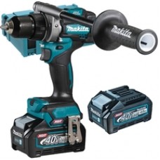 Makita  HP001GM201 XGT - Masina de gaurit si insurubat cu percutie cu 2 acumulatori, Li-Ion, 40 V, 4 Ah, 140 Nm, motor fara perii, led iluminare, valiza speciala