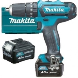 Makita  HP333DSME - Masina de gaurit si insurubat cu percutie cu 2 acumulatori, Li-Ion, 12 V, 4 Ah, 30 Nm, led iluminare, valiza plastic