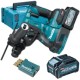 Makita  HR001GM201 XGT - Rotopercutor SDS-Plus cu 2 acumulatori, Li-Ion, 40 V, 4 Ah, 2.8 J, valiza speciala, accesorii