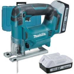 Makita  JV183DWE - Fierastrau pendular cu 2 acumulatori, Li-Ion, 18 V, 1.5 Ah, valiza plastic