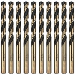 Makita  P-60626-10 - Set burghie metal, HSS-G, 3  mm, tija cilindrica, 10  bucati