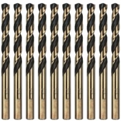Makita  P-60763-10 - Set burghie metal, HSS-G, 6.5  mm, tija cilindrica, 10  bucati